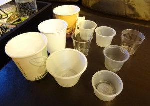 tea sample cups